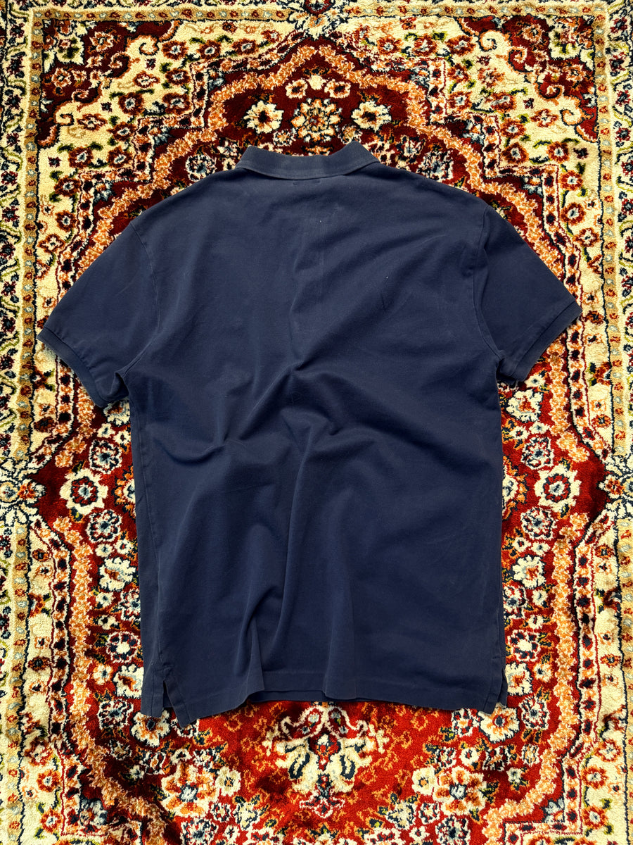 Polo Ralph Lauren Navy Blue Slim Fit Stretch Mesh Polo Shirt - M