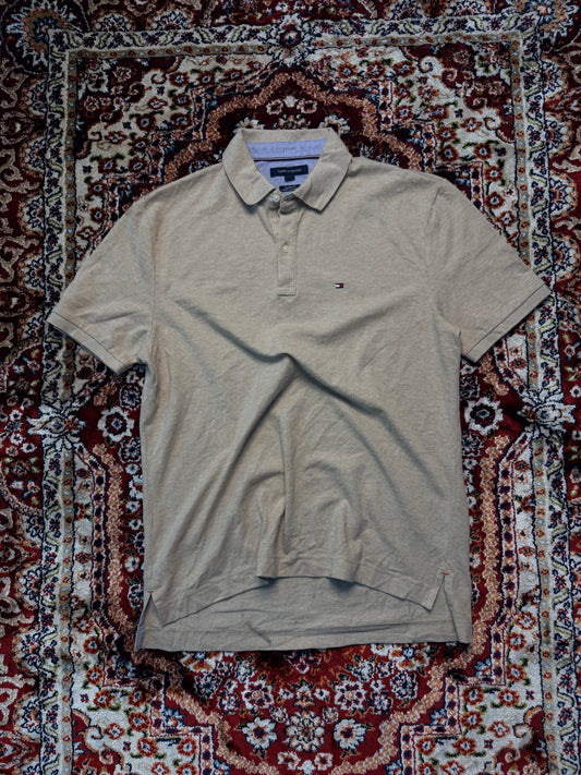 Tommy Hilfiger Light Brown Classic Fit Polo Shirt - M