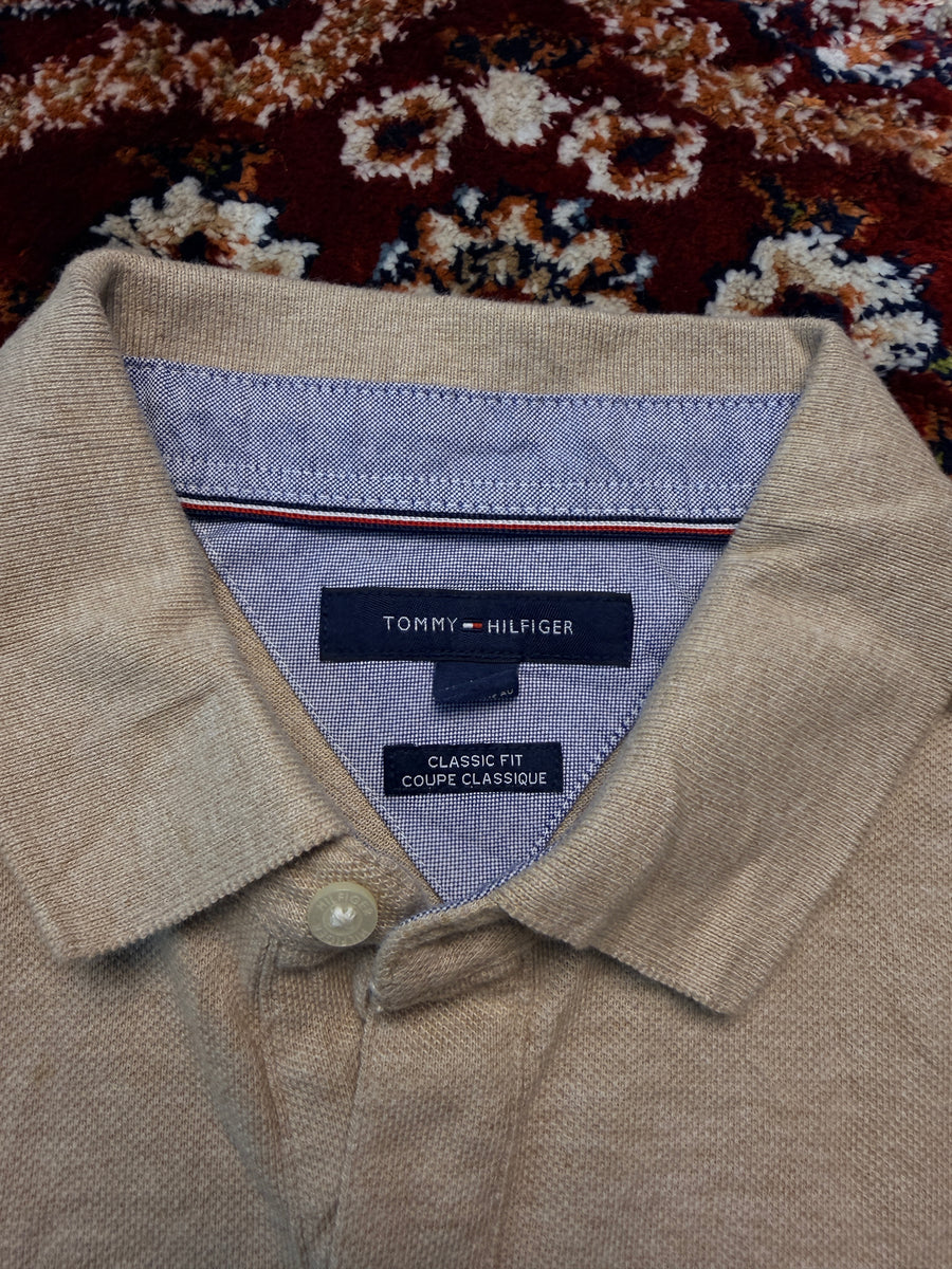 Tommy Hilfiger Light Brown Classic Fit Polo Shirt - M