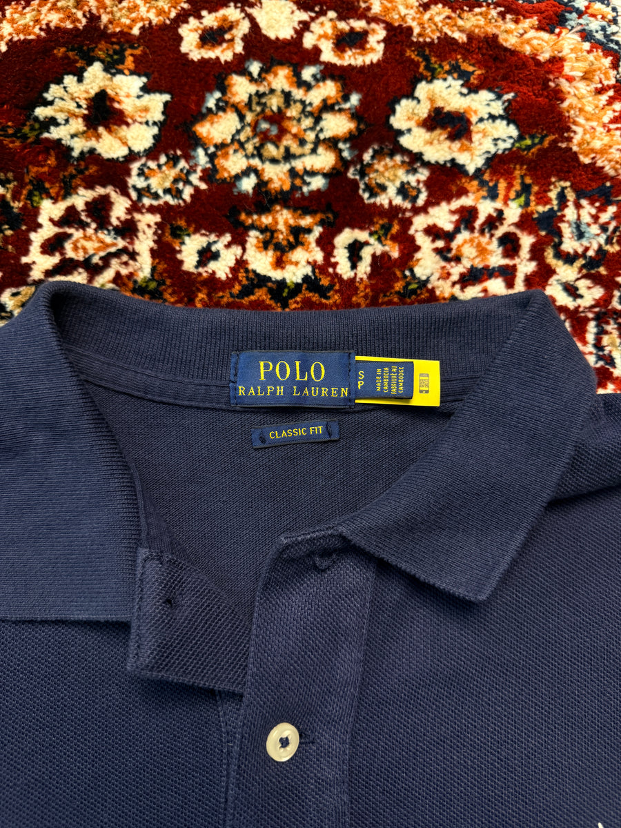 Polo Ralph Lauren Navy Blue Classic Fit Polo Shirt - S