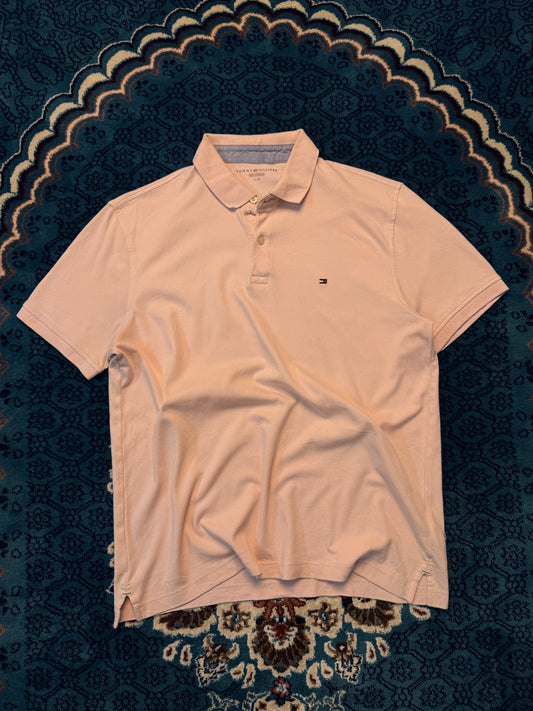 Tommy Hilfiger Light Pink Polo Shirt - L