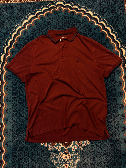 Nautica Maroon Polo Shirt - XL