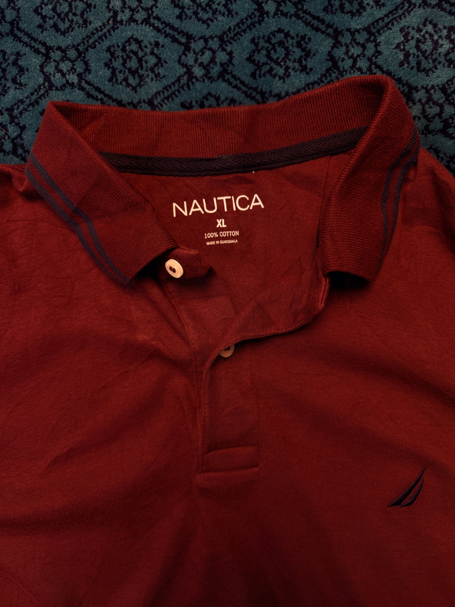 Nautica Maroon Polo Shirt - XL