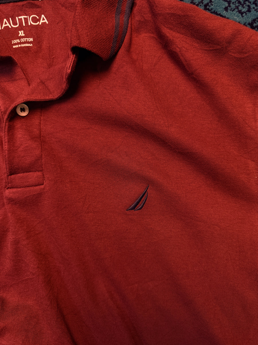 Nautica Maroon Polo Shirt - XL