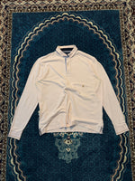 Tommy Hilfiger Baby Pink Long Sleeve Casual Fit Polo Shirt - L