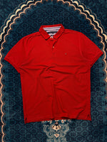 Tommy Hilfiger Red Slim Fit Polo Shirt - XL