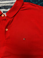 Tommy Hilfiger Red Slim Fit Polo Shirt - XL