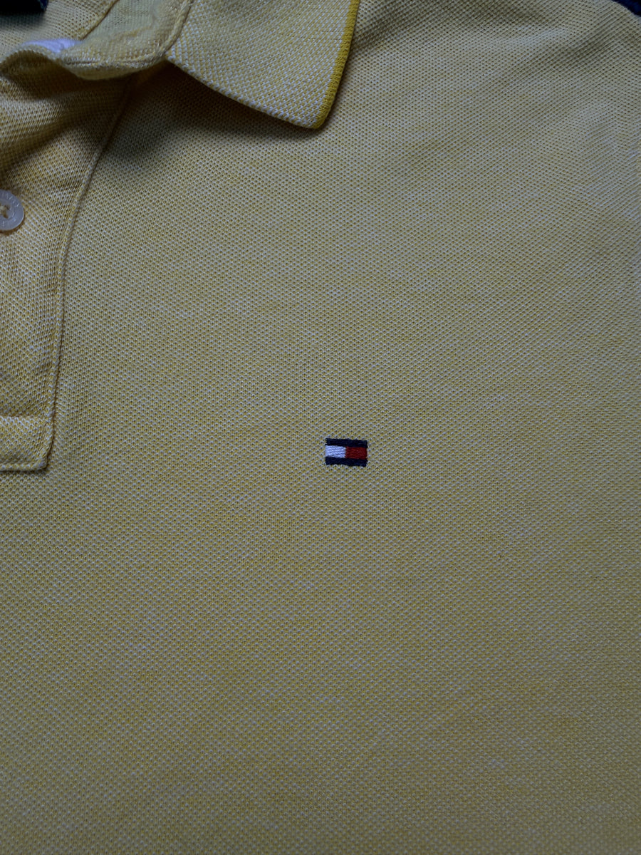 Tommy Hilfiger Yellow Custom Fit Polo Shirt - M