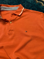 Tommy Hilfiger Peach Polo Shirt - L