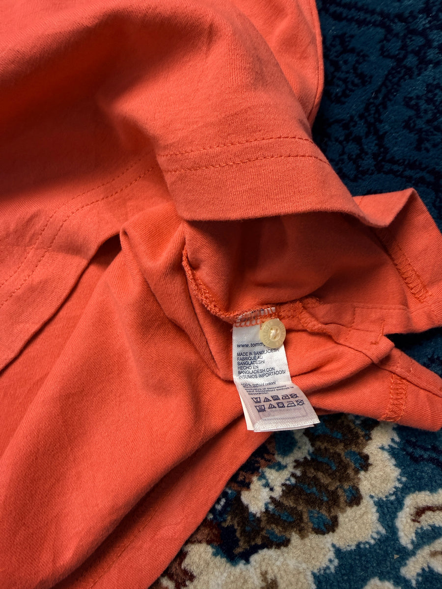 Tommy Hilfiger Peach Polo Shirt - L