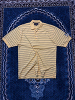 Tommy Hilfiger Golf Stripe Yellow Polo Shirt - L