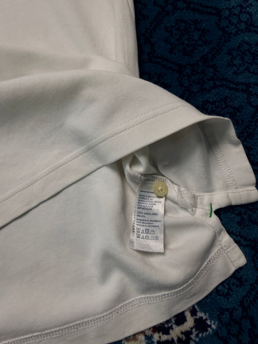 Tommy Hilfiger White Custom Fit Polo Shirt - L