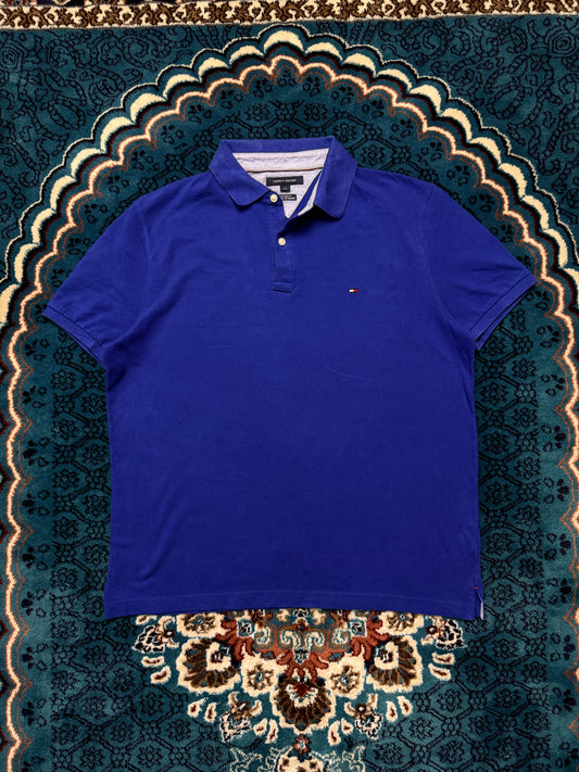 Tommy Hilfiger Blue Custom Fit Polo Shirt - L