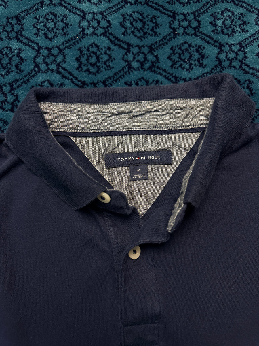 Tommy Hilfiger Navy Blue Polo Shirt - M
