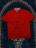 Tommy Hilfiger Red Polo Shirt - XL