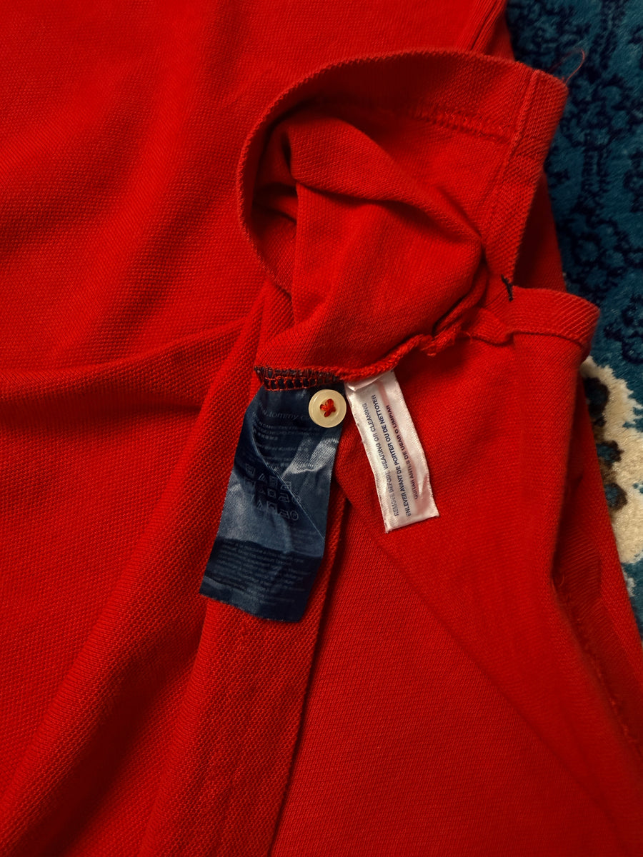 Tommy Hilfiger Red Polo Shirt - XL