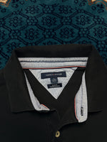 Tommy Hilfiger Black Slim Fit Polo Shirt - XL