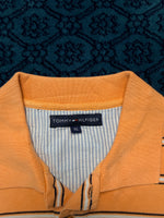 Tommy Hilfiger Stripe Peach Polo Shirt - XL