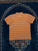 Tommy Hilfiger Stripe Peach Polo Shirt - XL