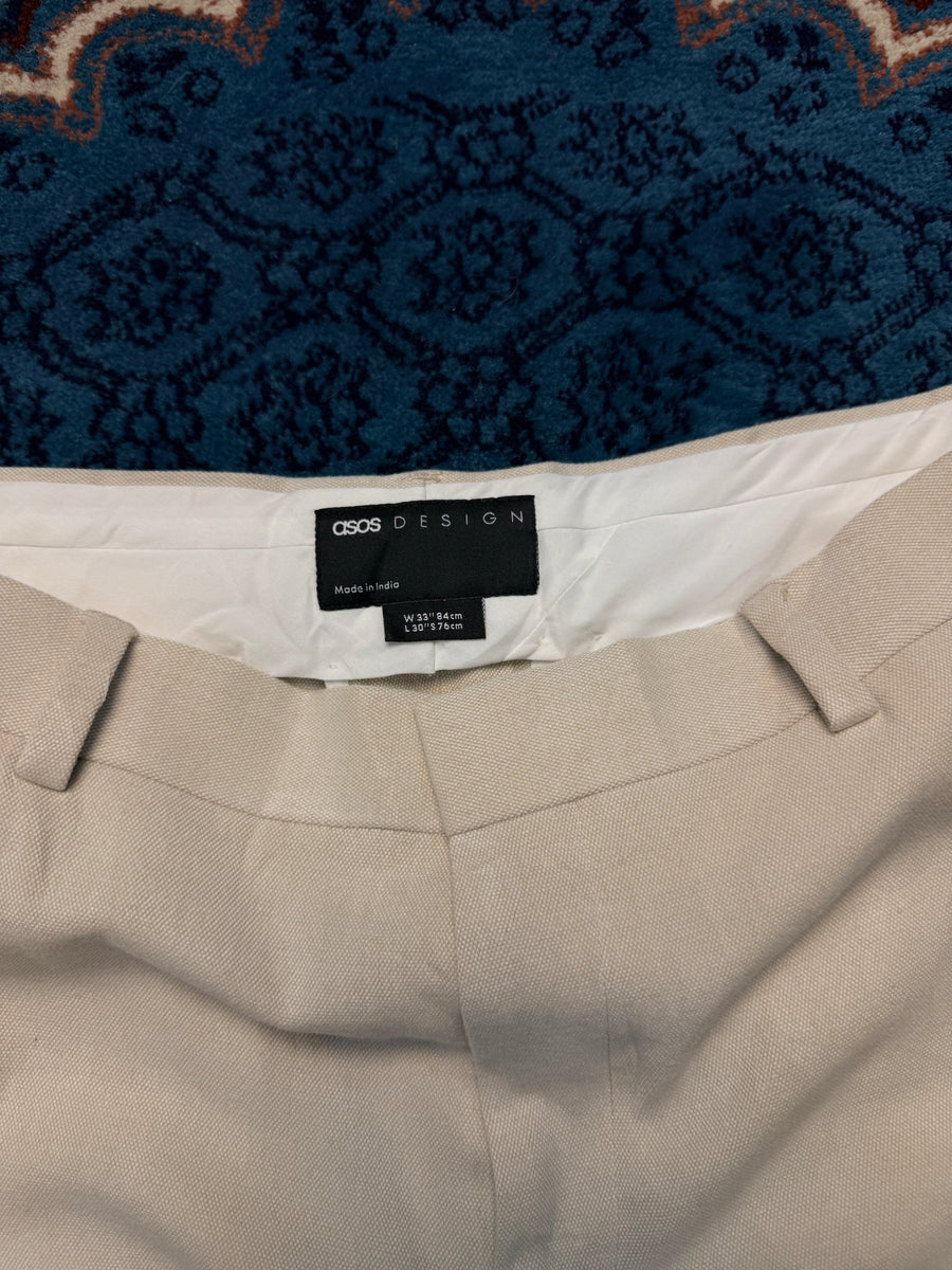 ASOS Beige Cotton Pants - 33