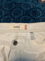 Levi's Cream Cotton Cargo Shorts - 42