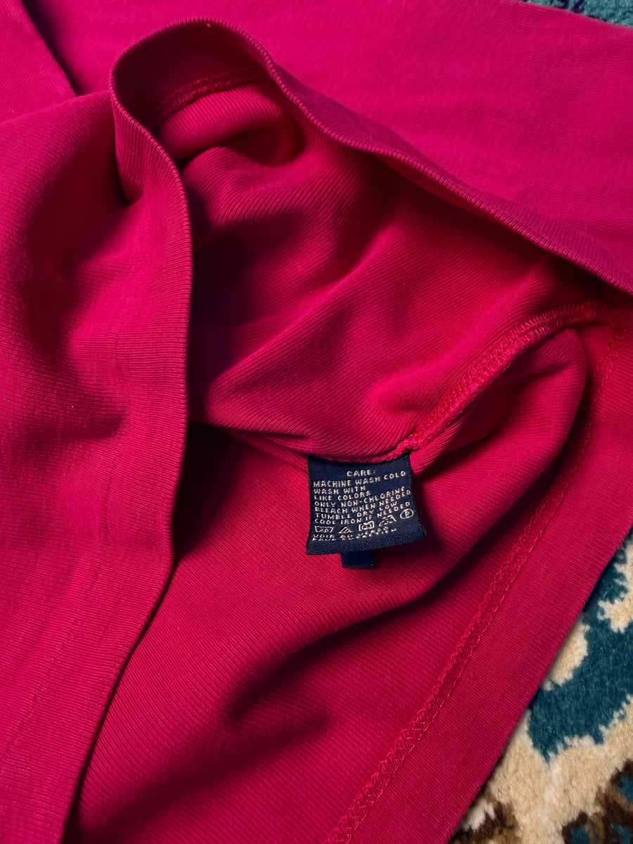 Ralph Lauren Sport Pink Long Sleeve T-Shirt - XL