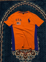 Polo by Ralph Lauren Orange USA T-Shirt - L