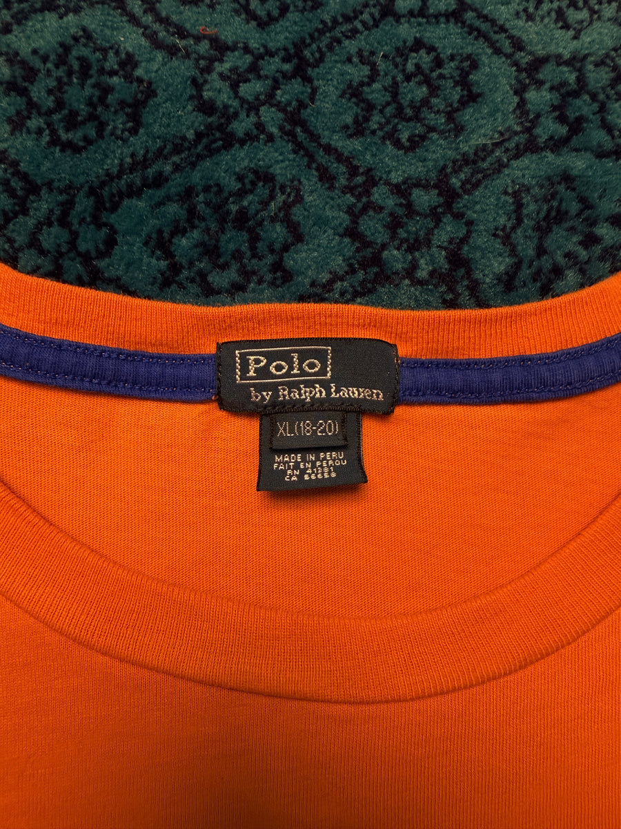 Polo by Ralph Lauren Orange USA T-Shirt - L