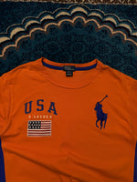 Polo by Ralph Lauren Orange USA T-Shirt - L