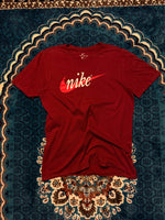 Nike Maroonish Red Athletic Cut Tee - M