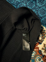 Reiss Black Knitted Polo Shirt - L