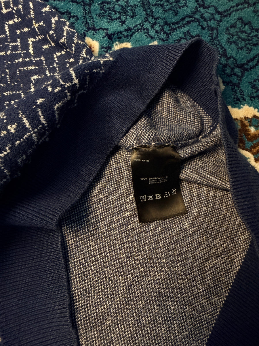 DryKorn Patterned Blue Polo Shirt - M