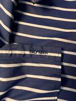 Tommy Hilfiger Stripe Blue 80's Two Ply Shirt - S