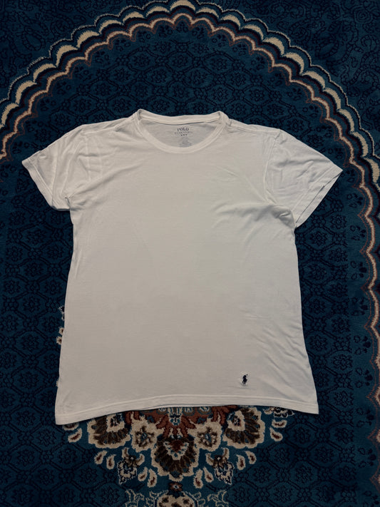 Polo Ralph Lauren Plain White Tee - M