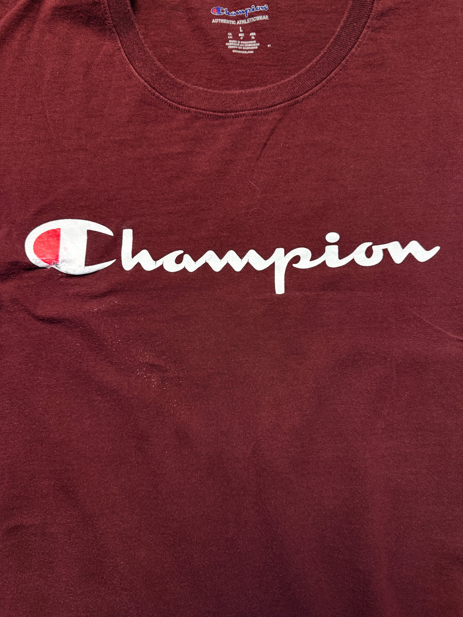 Champion Maroon T-Shirt - L