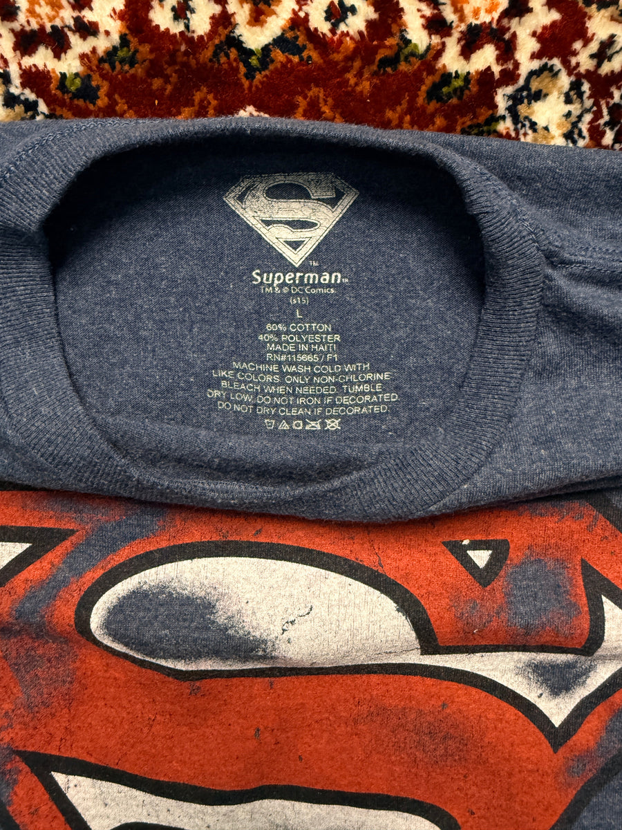 Superman Blue T-Shirt - L