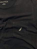 Nautica Navy Blue Cotton T-Shirt - M