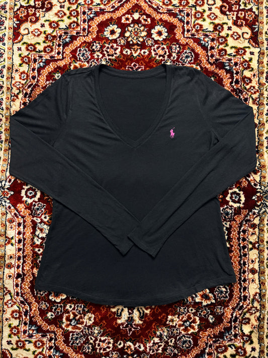 Polo Ralph Lauren Black Long Sleeve T-Shirt - L