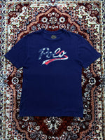 Polo Ralph Lauren Navy Blue Printed T-Shirt - L