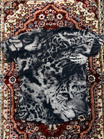 Pull & Bear Grey Cheetah Print T-Shirt - S