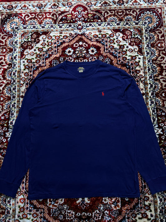 Polo Ralph Lauren Navy Blue Long Sleeve T-Shirt - L
