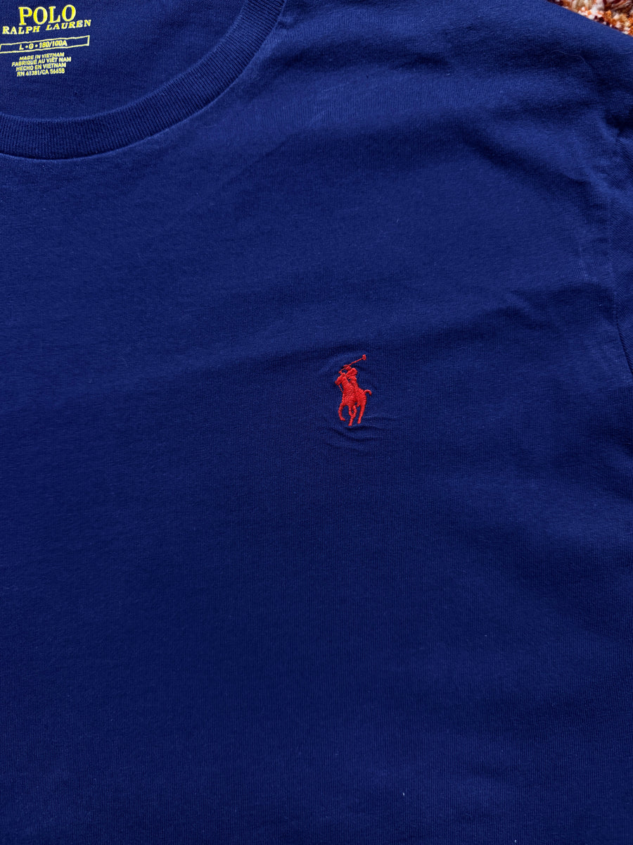 Polo Ralph Lauren Navy Blue Long Sleeve T-Shirt - L