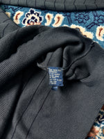 Polo by Ralph Lauren Stripe Grey Pima Cotton V Neck Sweater - XXL