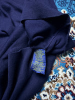 Polo Ralph Lauren Navy Blue Slim Fit Pima Cotton V Neck Sweater - L
