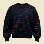 Coogi Australian Pure Wool Heavyweight Multicolour Crewneck Sweater Distressed - M