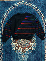 Coogi Australian Pure Wool Heavyweight Multicolour Crewneck Sweater Distressed - M