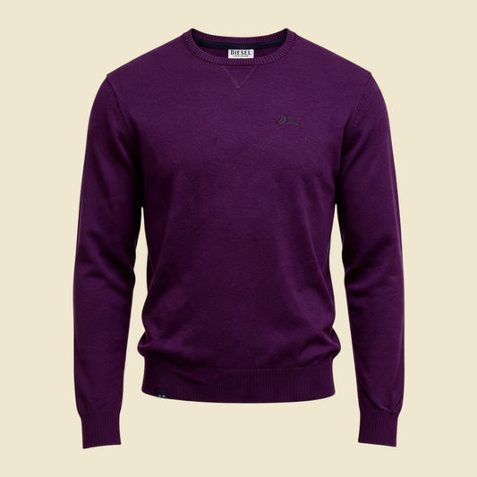 Diesel Maroon Crewneck Sweater - M