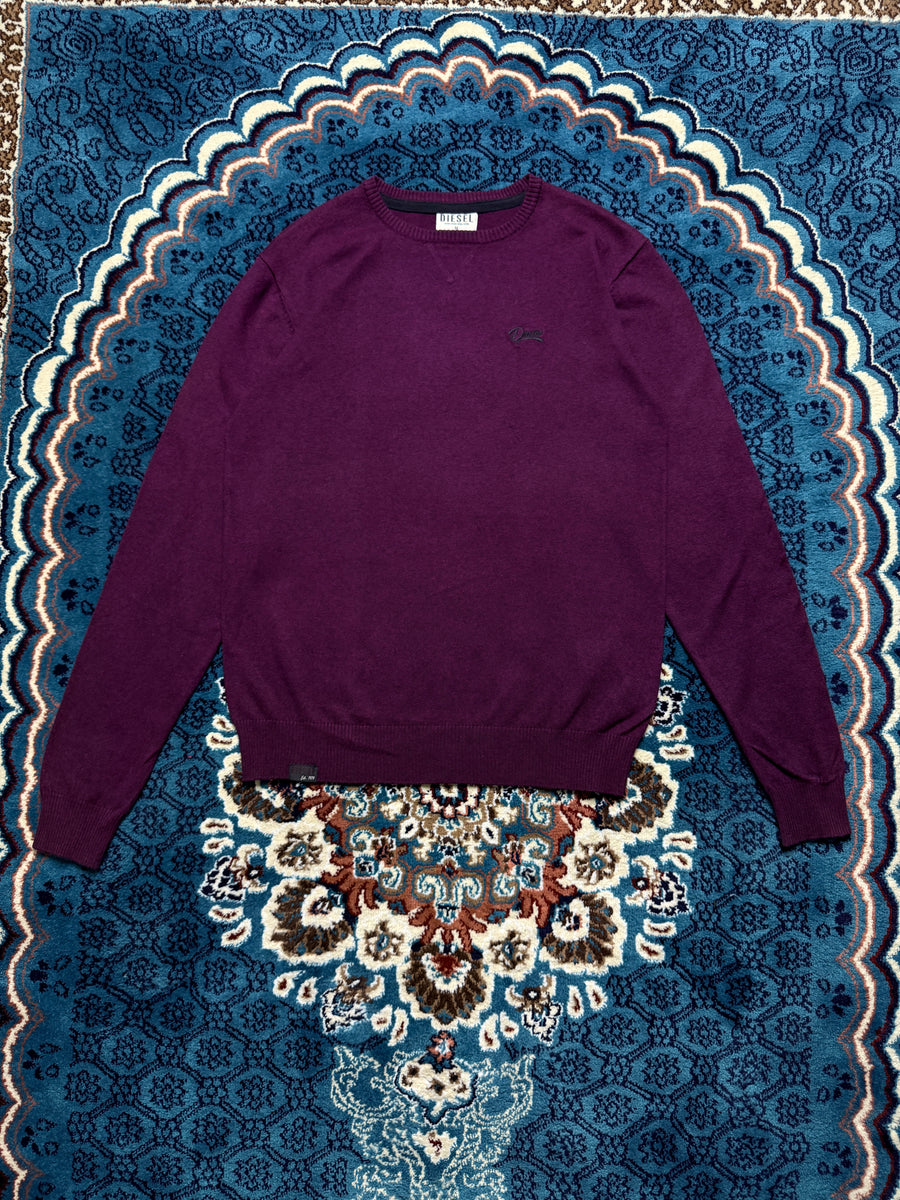 Diesel Maroon Crewneck Sweater - M