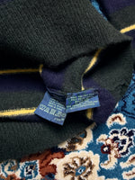 Polo by Ralph Lauren Stripe Green Lambs Wool Crewneck Sweater - L
