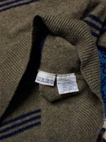 Polo by Ralph Lauren Stripe Green Lambs Wool Crewneck Sweater - XXL